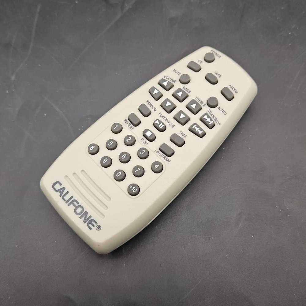 CALIFONE 2395 2395IR Dual Cassette CD Boombox AM/FM Radio Remote Control